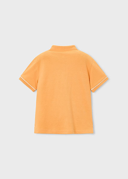 Mayoral tricou baieti de vara cu semi guler 5-10 ani Peach