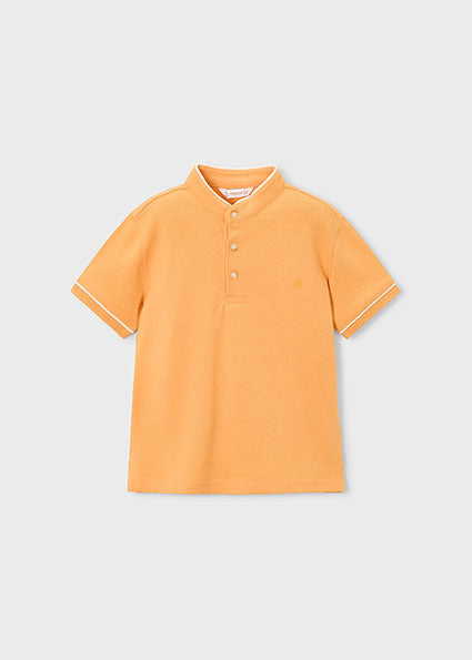 Mayoral tricou baieti de vara cu semi guler 5-10 ani Peach Imagine principală a produsului
