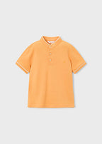 Mayoral tricou baieti de vara cu semi guler 5-10 ani Peach