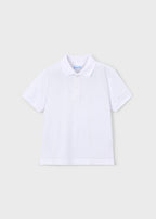 Mayoral tricou baieti de vara polo basic 5-10 ani Alb