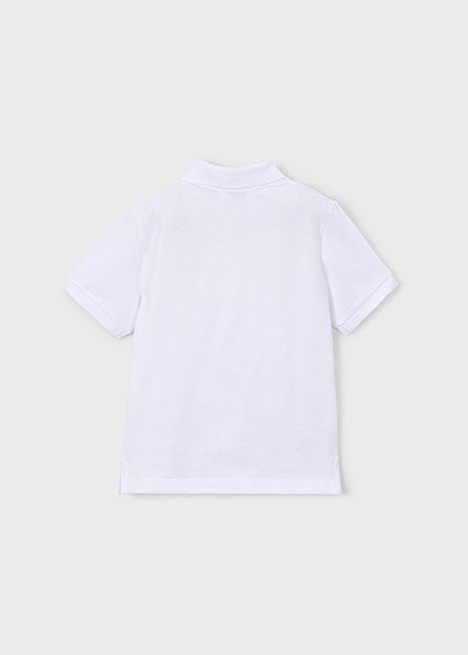 Mayoral tricou baieti de vara polo basic 5-10 ani Alb
