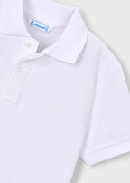 Mayoral tricou baieti de vara polo basic 5-10 ani Alb
