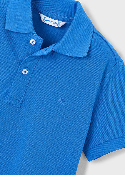 Mayoral tricou baieti de vara polo basic 5-10 ani Azul