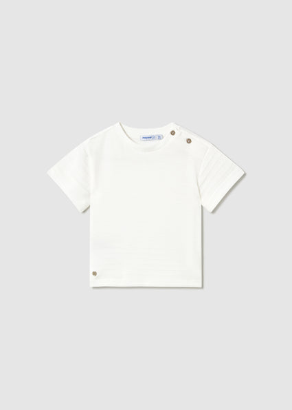 Mayoral tricou baieti din material texturat 12-48 luni Alb Imagine principală a produsului