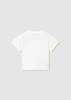 Mayoral tricou baieti din material texturat 12-48 luni Alb