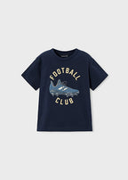 Mayoral tricou baieti cu ghete de fotbal 5-10 ani Navy Blue