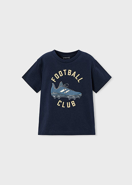 Mayoral tricou baieti cu ghete de fotbal 5-10 ani Navy Blue