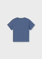 Mayoral tricou baieti cu imprimeu animale 12-48 Gri cobalt