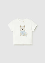 Mayoral tricou baieti cu imprimeu catelus 12-48 Nata