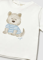Mayoral tricou baieti cu imprimeu catelus 12-48 Nata