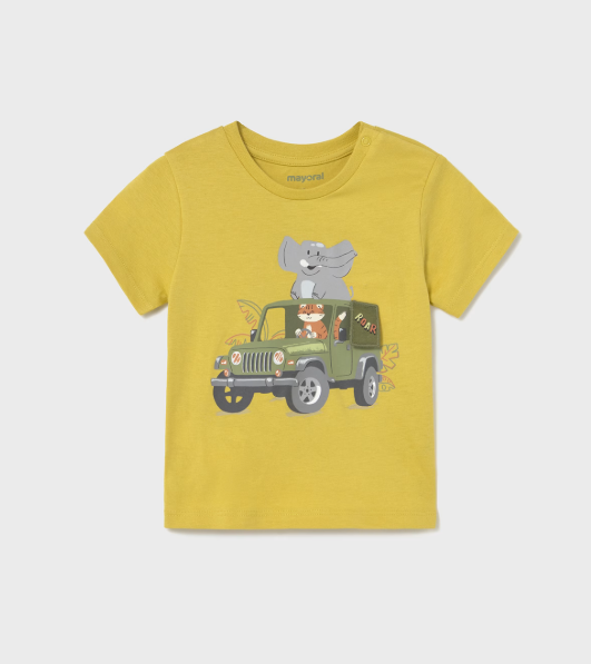 Mayoral tricou baieti imprimeu Safari 12-48 luni Gold Imagine principală a produsului