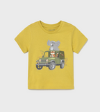 Mayoral tricou baieti imprimeu Safari 12-48 luni Gold