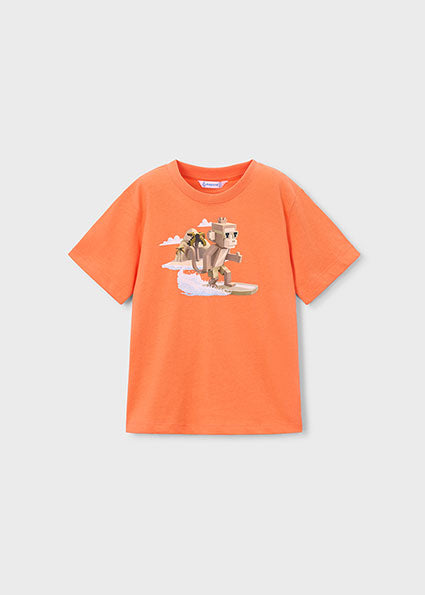 Mayoral tricou baieti cu imprimeu surf 5-10 ani Peach Imagine principală a produsului