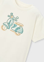Mayoral tricou baieti cu motocicleta brodata 5-10 ani Nata