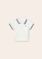 Mayoral tricou baieti polo 0-18 luni, Alb