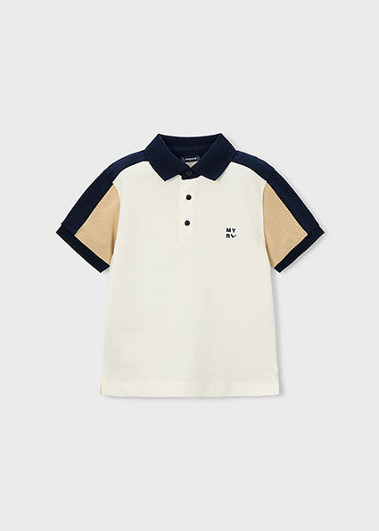 Mayoral tricou baieti tip polo 4-10 ani Nata-Walnut