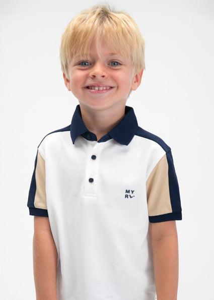 Mayoral tricou baieti tip polo 4-10 ani Nata-Walnut