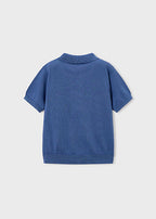 Mayoral tricou baieti basic de tip polo 5-10 ani Albastrui