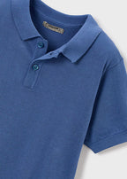 Mayoral tricou baieti basic de tip polo 5-10 ani Albastrui
