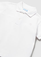 Mayoral tricou baieti polo basic 12-48 luni Alb