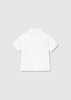Mayoral tricou baieti polo basic 12-48 luni Alb