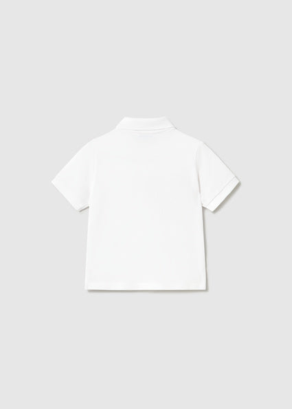 Mayoral tricou baieti polo basic 12-48 luni Alb