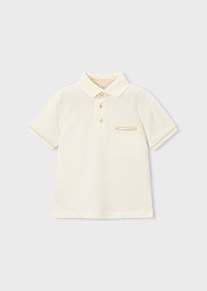 Mayoral tricou baieti basic de tip polo 5-10 ani Nata Imagine principală a produsului