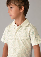 Mayoral tricou baieti de tip polo 5-10 ani Nata-Alga cu vespa