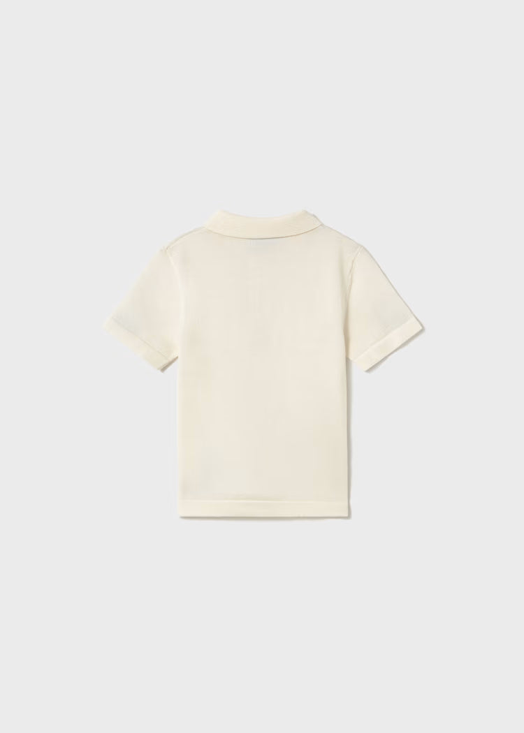 Mayoral tricou baieti tip polo 12-48 Yogur