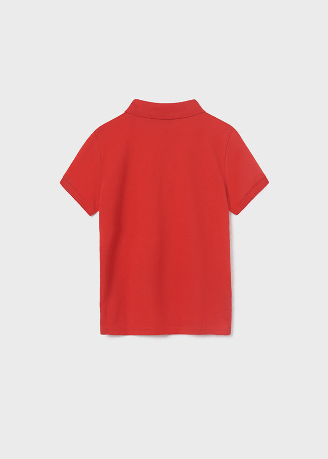 Mayoral tricou baieti tip polo basic 10-14 ani, Pepene rosu Imagine secundară a produsului