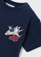 Mayoral tricou baieti de vara 5-10 ani Navy Blue