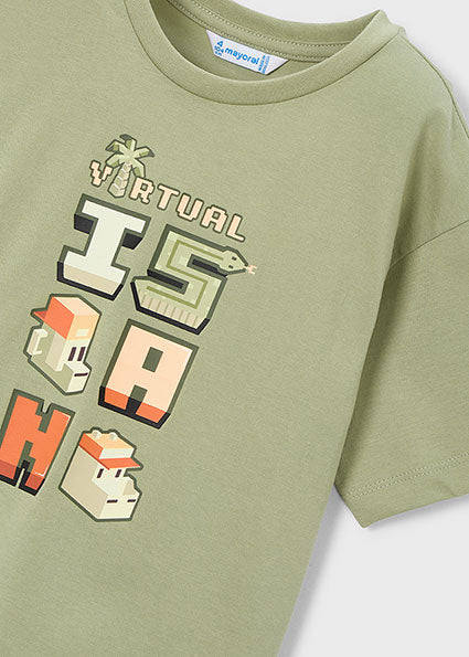 Mayoral tricou baieti de vara cu imprimeu 5-10 ani Bambus