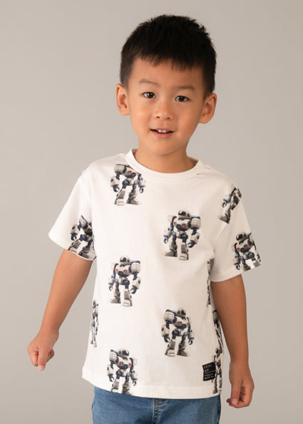 Mayoral tricou baieti de vara cu imprimeu 5-10 ani Robot