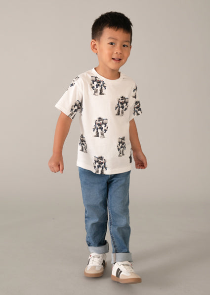 Mayoral tricou baieti de vara cu imprimeu 5-10 ani Robot