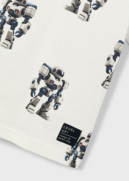 Mayoral tricou baieti de vara cu imprimeu 5-10 ani Robot