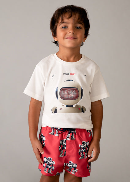 Mayoral tricou baieti de vara interactiv cu robot 5-10 ani Nata