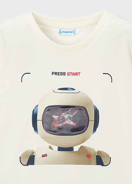 Mayoral tricou baieti de vara interactiv cu robot 5-10 ani Nata Imagine secundară a produsului
