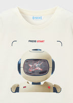 Mayoral tricou baieti de vara interactiv cu robot 5-10 ani Nata