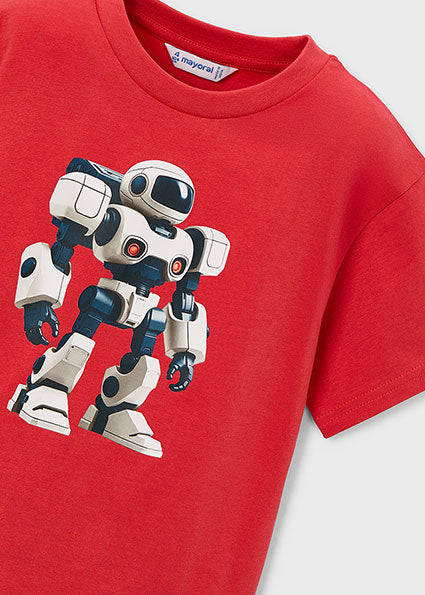 Mayoral tricou baieti de vara 5-10 ani Tomate cu robot