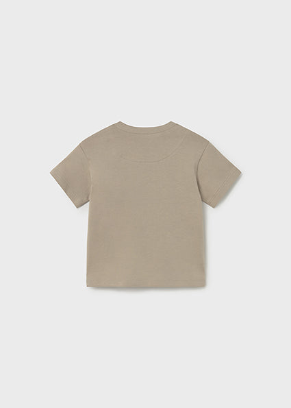 Mayoral tricou baieti vara cu serigrafie 12-48 luni Taupe