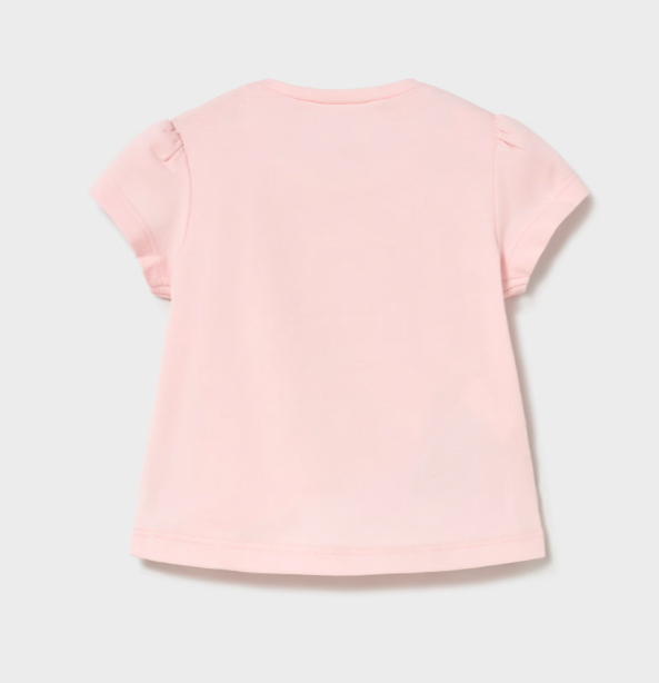 Mayoral tricou fete 0-18 luni Roz baby cu capsuna Imagine secundară a produsului