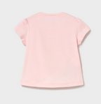 Mayoral tricou fete 0-18 luni Roz baby cu capsuna