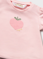 Mayoral tricou fete 0-18 luni Roz baby cu capsuna