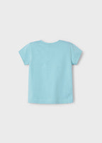 Mayoral tricou fete basic cu flori 5-10 ani Anason