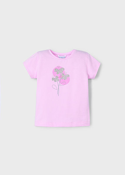 Mayoral tricou fete basic cu flori 5-10 ani Somon Imagine principală a produsului