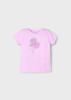 Mayoral tricou fete basic cu flori 5-10 ani Somon