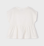 Mayoral tricou fete cu broderie 2-9 ani
