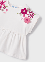 Mayoral tricou fete cu broderie 2-9 ani