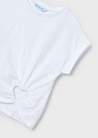 Mayoral tricou fete cu cu inima 5-10 ani Alb