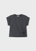 Mayoral tricou fete cu cu inima 5-10 ani Antracit